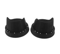 Ciieeo Étanches en Silicone Noir 6,5 Pouces Lot de 2 Housses Imperméables et Anti-poussière pour Haut-parleurs de Portières de Voiture pour Enceintes Stéréo Auto