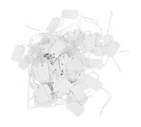 Ciieeo Étiquettes De Prix Blanches Pour Bijoux 100 Pcs, Étiquettes Volantes Vierges En Papier, Pour Affichage Manuel, Accessoires De Magasin Et Supermarché
