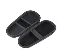 Ciieeo Étui de Rangement Noir Double Fermeture Éclair pour Tondeuse à Cheveux Homme, Paquet de Voyage Rigide Poche Filet, Organisateur Portable et Résistant pour Rasoir Électrique -