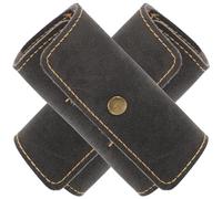 Ciieeo Étui de Rangement Portable en Cuir PU Noir pour Médiators de Guitare et Basse, 2 Pièces, Design Élégant et Fonction de Stockage pour Sortie