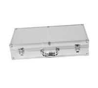 Ciieeo Étui Micro Alliage Aluminium avec Mousse Boîte De Rangement pour Microphones Portables Support Multiple pour Concerts Voyages