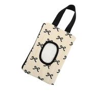 Ciieeo Étui portable pour lingettes humides avec joli nœud en ruban pour poussette, distributeur de mouchoirs de voyage pour sorties