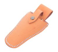 Ciieeo Étui pour Sécateur en Cuir de Vachette, Pochette de Rangement Résistante pour Outils de Jardinage, Porte-sécateur Pratique Fermeture Bouton, Sacoche Compacte pour Ciseaux et