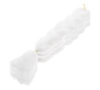 Ciieeo Extensions Cheveux Tressées Fibre Synthétique Queue de Cheval Blanc 3 Pièces Tresses Pré-Étirées Kit de Tressage pour Femmes Usage Quotidien