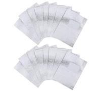 Ciieeo Feuille de Transfert pour Ongles Design Flexible et Facile à Utiliser en Papier Aluminium Argenté, 100 Pièces pour Manucure Professionnelle et Usage à Domicile