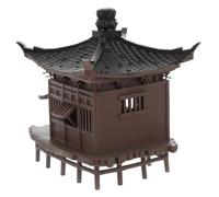 Ciieeo Figurine Asiatique Miniature Plastique pour Aquarium Décoration Micro Paysage Zen Jardin Bonsai Modèle Architecture Ancienne Chinoise Ornement Relaxant pour Aquarium et Micro