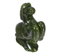 Ciieeo Figurine Cheval Jade Statue Astrologie Chinoise Feng Shui Décoration Bureau Maison