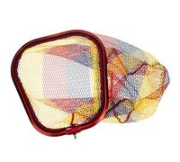 Ciieeo Filet de Pêche à Mailles Profondes en Aluminium, Tête de Filet Cadre Renforcé, Maille Fine Petite Taille, Accessoire de Pêche Polyvalent pour Bateau, Rivière et Couleur Aléatoire