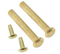 Ciieeo Fixations Rivet et Écrou Dorés 3 Mm pour Éventail Pliant, Kit Réparation 2 Jeux, Accessoires Solide pour Réparation D’éventails à Main, Pièces de Remplacement 21 Mm