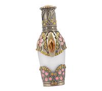 Ciieeo Flacon de Parfum Vide Flacon Rechargeable pour Huiles Essentielles et Bouteille Vintage Jaune pour Voyage et Usage