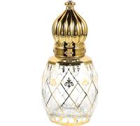 Ciieeo Flacon Roll-on 8 ML en Verre Électroplaqué Style Oriental, Bouchon Doré Aléatoire, Flacon Vide pour Huiles Essentielles et Parfums, Bouteille Vintage Étanche Plusieurs Styles