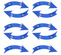 Ciieeo Flèche Bleue Réflecteurs de Rayons de Vélo 10 Pièces | Haute Visibilité, Étanche et Installation Facile, Plastique, pour Aventures Tout Terrain et Divers Parcours