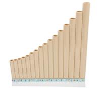 Ciieeo Flûte de Pan en Résine Blanche 16 Tubes Clé C Instrument de Musique Scolaire Multifonction Flûte en Rangées Portable pour Garçon et Filles Débutants Apprentissage Musical