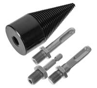 Ciieeo Foret à Bois de Chauffage Électrique 4 Pièces, Tiges Hexagonales et Cylindriques, Revêtement Anti-chaleur, 42 Mm, Outil de Fendage pour Fendeuse et Perceuse Domestique