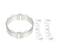 Ciieeo Fourneau Coupe-vent Pratique pour L'extérieur Support de Poêle Portable Hotte Coupe-vent Gaz en Acier Inoxydable