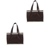 Ciieeo Fourre-Tout D'Épicerie Thermique Isolé en Aluminium 2 Pièces avec Poches Isolation Thermique Stockage De Gâteaux Portable Café