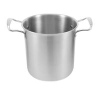 Ciieeo Friteuse Acier Inoxydable à Double Poignées Pot de Cuisson et Friture Profonde Compatible Gaz et Induction Usage Domestique et Commercial Ustensile de Cuisine Robuste et