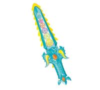 Ciieeo Garçon et Filles Sabre Électrique Lumineux Effets Sonores, Plastique Léger et Motif Engrenage, Accessoire de Cosplay Amusant, Taille Modérée, pour Jeux Couleur Couleur Aléatoire