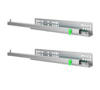 Ciieeo Glissières de Tiroir à Montage Inférieur 40 CM Coulisses de Tiroir à Fermeture Lente Rails Coulissants Amovibles pour Meubles la Cuisine Silencieux et Robustes Domestique