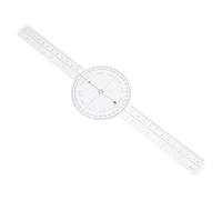 Ciieeo Goniomètre Rotatif 20 CM en Plastique Transparent Rapporteur d'Angle de Mesure Précis pour Kinésithérapie Outil de Rééducation et Évaluation des Mouvements Articulaires