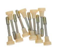 Ciieeo Goupilles de Verrouillage à Ressort Métal 4 X10 Pièces, Loquets à Piston Réglables pour Moustiquaires, Portes de Rangement, Pièces de Rechange Polyvalentes pour Fenêtres