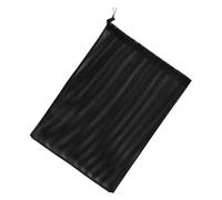 Ciieeo Grand Paquet Filtrant pour Pompe de Bassin 31x41 Cm en Polyester Noir avec Cordon de Serrage, Filet de Protection Réutilisable pour Filtration Eau Piscine Extérieure et Aquarium