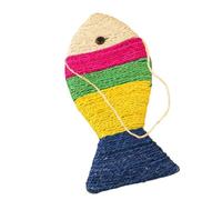 Ciieeo Griffoir Jeu Coloré pour Tapis Poisson Carton Chat Forme de Créatif et Fonction Anti-griffures Vie Quotidienne des Chats