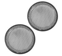 Ciieeo Grille de Protection en Fer Noir pour Caisson de Basses 8 Pouces 2 Pièces, Protège Les Haut-parleurs de Voiture et Audio Domestique Les Corps Étrangers Plusieurs Plusieurs Styles