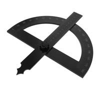 Ciieeo Guide D’Onglet Pliable 180° en Métal Noir, Rapporteur D’Angle Règle de Repérage pour Travail du Bois, Outil de Mesure Précis pour Biseaux et Tracé, Accessoire de Menuiserie