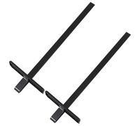 Ciieeo Guide de Coupe Précis pour Scie Circulaire 2pcs, Accessoire de Règle en Métal Noir Jauge de Profondeur, pour Menuiserie et Travail du Bois