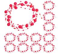Ciieeo Guirlande de Fausses Perles Blanches Nacrées 30pcs en Plastique pour Décoration de Vase et Fleurs, pour Projet de Mariage et Décoration de Fête Élégante