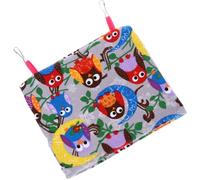 Ciieeo Hamac Chaud pour Perroquet, Nid Triangle Douillet Sherpa | Petites Oiseaux et Cardinal, Forme Maison Cosy, Usage Cage ou Bureau, Tissu Canvas