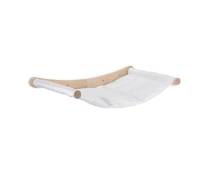 Ciieeo Hamac Mural pour Chat Bois Meuble Gain de Place avec Étagère Murale pour Grimper Jouer et Détendre Lit Suspendu Robuste pour Petits et Moyens Chats Intérieur