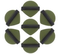 Ciieeo Houppettes à Poudre Double Face 7 Pièces Vert Matcha Éponge Maquillage Lavable pour Poudre Sèche et Humide Outil Cosmétique Polyvalent pour Fond de Teint Compact et Léger