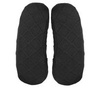 Ciieeo Housse D'accoudoirs de Chaise de Bureau en Tissu Jacquard Noir, Extensible et Ajustée 32x8 Cm, Lot de 2, Protection Antitache pour Fauteuil Gaming et Chaise Pivotante, Manchon