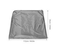 Ciieeo Housse de Console Centrale pour Bateau 112X76X102 CM Imperméable et Résistante aux Intempéries Protection Solaire Grise pour Kayak et Ponton Accessoire Extérieur Robuste