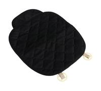 Ciieeo Housse de Siège Auto Hiver en Peluche Noire 3 Pièces, Coussin Antidérapant sans Dossier, Protection Imperméable pour Véhicules, Chaise de Bureau et Fauteuil Roulant