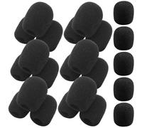 Ciieeo Housse Souple pour Microphone 50 Pièces Cache-Micro Anti-Poussière en Mousse pour Amplificateur et Micro Casque Noir 20X15X5 MM