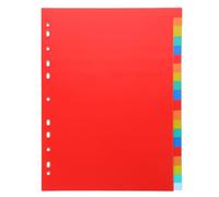 Ciieeo Intercalaires A4 11 Trous en Polypropylène Transparent, Lot de 20 Set de Onglets de Reliure Détachables pour Classeur à Feuilles Mobiles, Séparateurs de Page Polyvalents