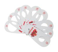 Ciieeo Jauge de Diamètre de Cerise et Cercle de Mesure de Myrtille en Plastique, Facile à Utiliser, Design Élégant et Compact Classement des Fruits Frais