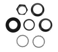 Ciieeo Jeu de Direction à Roulements Métalliques 30Mm, Ensemble Cuvettes Métal Noir, Remplacement Potence Vélo Vintage, Accessoires Cyclisme pour VTT Rétro et Route en Acier