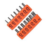 Ciieeo Jeu D'embouts De Sécurité 14 Pièces S2 Acier Inviolable, Embouts Pour Tournevis Électrique Et Manuel, Ensemble De Mèches En Étoile, Adapté Réparation Automobile Et Électronique