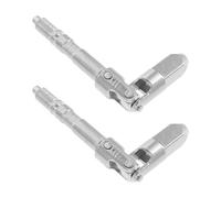 Ciieeo Joint de Cric Horizontal Double Pompe en Fer 12 MM X 140 MM 2 Pièces Adaptateur pour Vérins Stabilisateurs de Remorque et Réparation de Cric Hydraulique Industriel