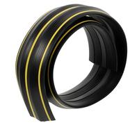 Ciieeo Joint de Partie Inférieure de Porte de Garage 1 Mètre 86 MM Noir et Jaune Bande D’Étanchéité Anti-Inondation Barrière Étanche pour Seuil Protection Pluie Vent et Poussière