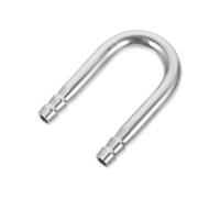 Ciieeo Joint en Acier Inoxydable 304 de U pour Pompe à Oxygène D’Aquarium, Connecteur Coude Compact Résistant Haute Pression, Accessoire Pompe Air pour Cuve Poisson