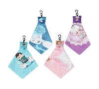 Ciieeo Kit 4 Chiffons de Nettoyage pour Lentilles et Écrans de Téléphone Porte-Clés Motifs Garçon et Filles Petit Garçon Petite Sorcière Petite Princesse Tissu Doux Compact et