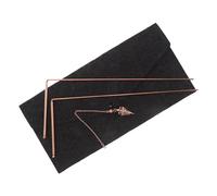 Ciieeo Kit de 3 Baguettes de Sourcier en Laiton avec Pendule et Paquet en Feutre, Outils de Radiesthésie pour Chasse aux Fantômes, Détection D’Eau et Prospection Spirituelle, Équipement