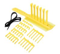 Ciieeo Kit de Guides de Tondeuse à Cheveux Professionnels 7 Sabots en Silicone et Abs, Bandeau Réglable pour Coupes Polyvalentes à Domicile