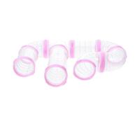 Ciieeo Kit de Labyrinthe Tubulaire pour Hamsters 8 Pièces en Plastique Sûr Rose Tunnel Extérieur pour Cage à Hamster DIY Accessoires Compatibles pour Agrandir l'espace de Vie