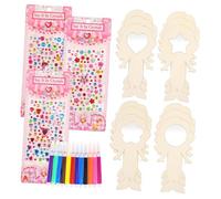 Ciieeo Kit De Miroir Sirène Bois Pour Garçon Fille Pièces De Miroir Pour Bricolage Décorations De Fête
